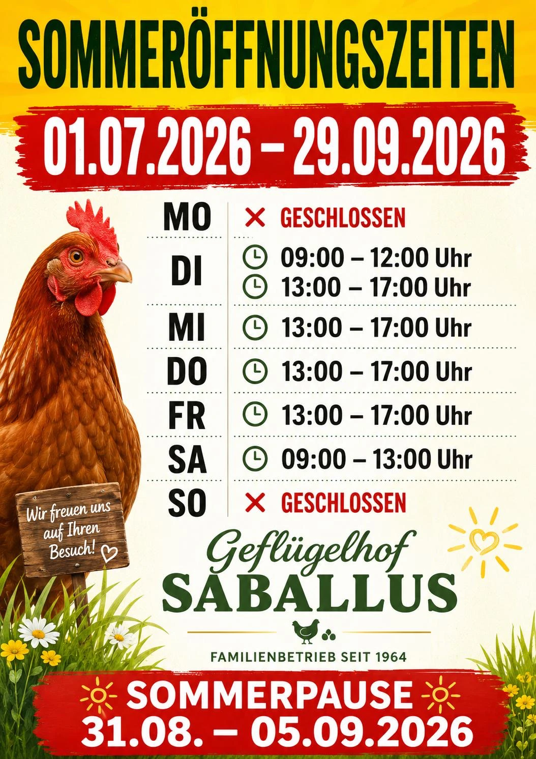 Betriebsferien